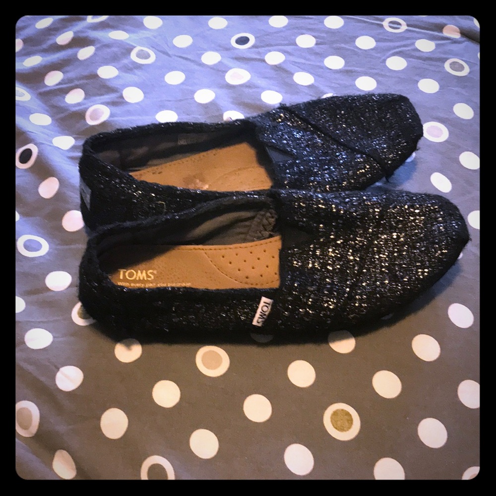 Toms black sparkle